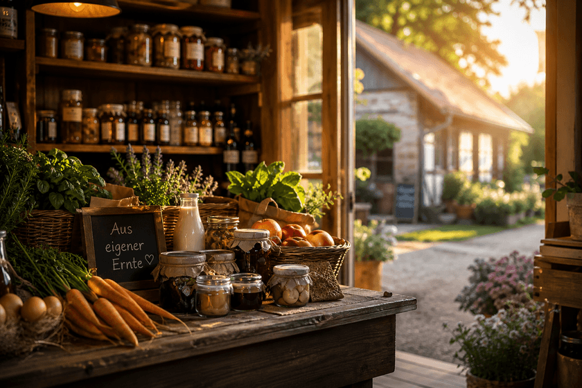 Marketing-Site mit Saisonprodukten
